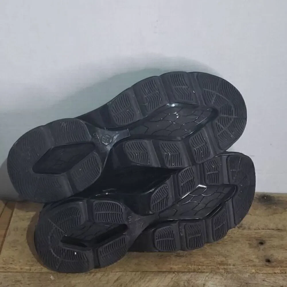 Dykhmily Unisex Black Steel‎ Toe Sneakers Safety Shoes Size 8.5 Men 10.5 Women